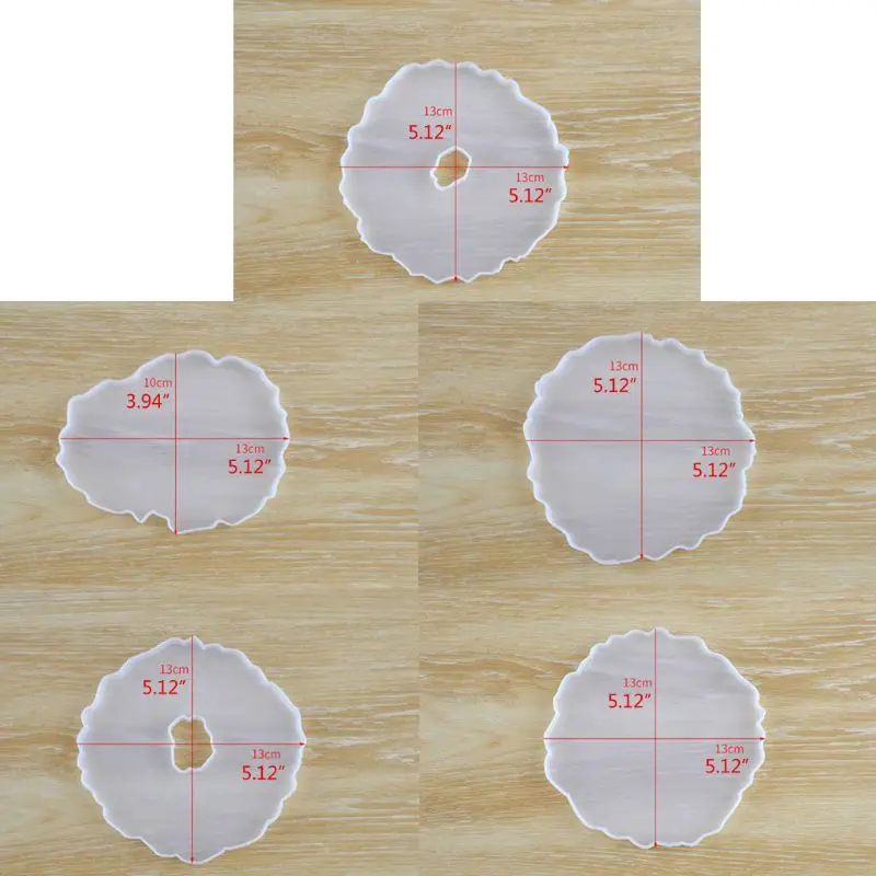 

Large Irregular Wave Round Coaster Mold Cup Mat Silicone Resin Mold Epoxy Resin Cement Casting Jewelry Making Art Tools
