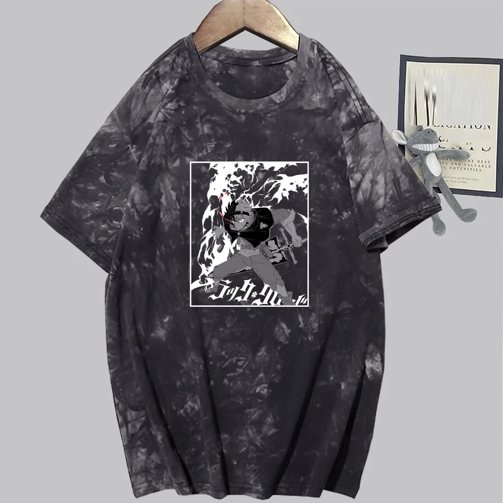 

Anime Print Tshirt Black Clover Asta Top Men Women Casual Tshirt
