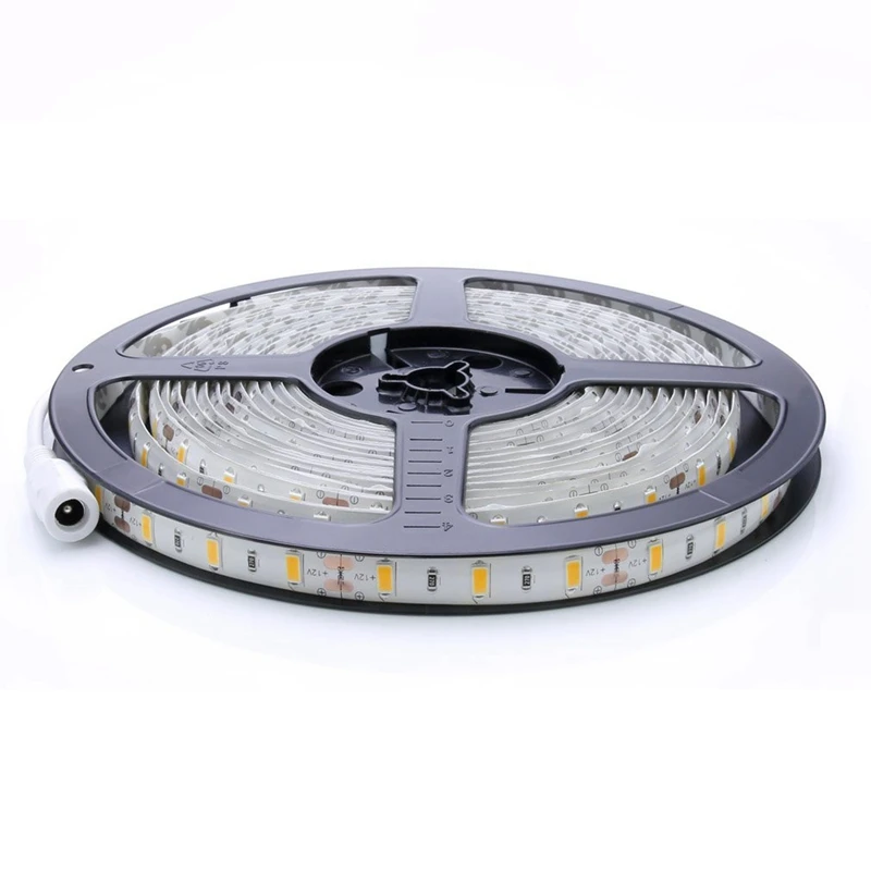 

Flexible 5M DC 12V 36W SMD 2835*300 Leds IP20 Warm White(3000K) LED Strip Band Lights
