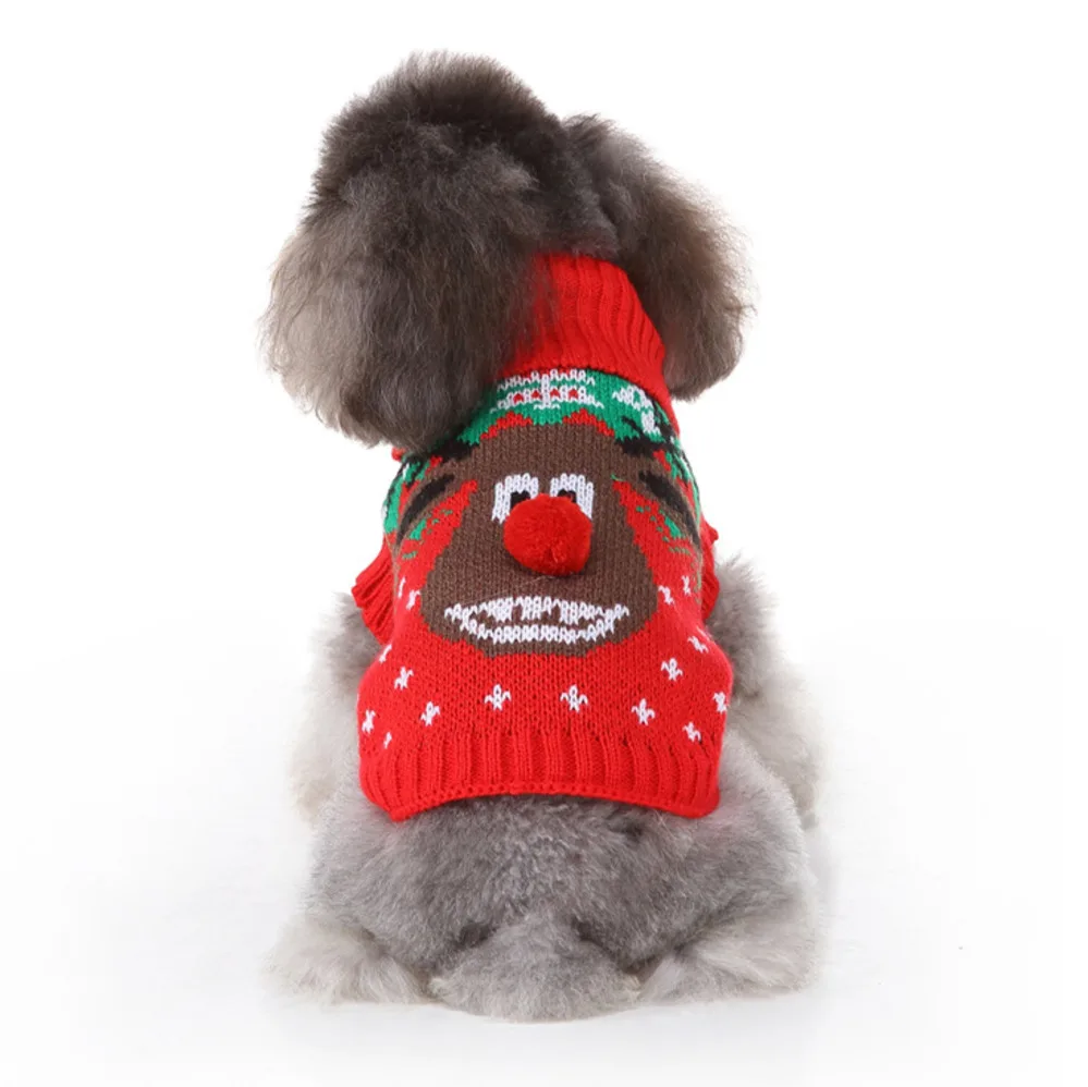 Товары для домашних животных одежда собак свитер с черепом осенний | Дом и сад