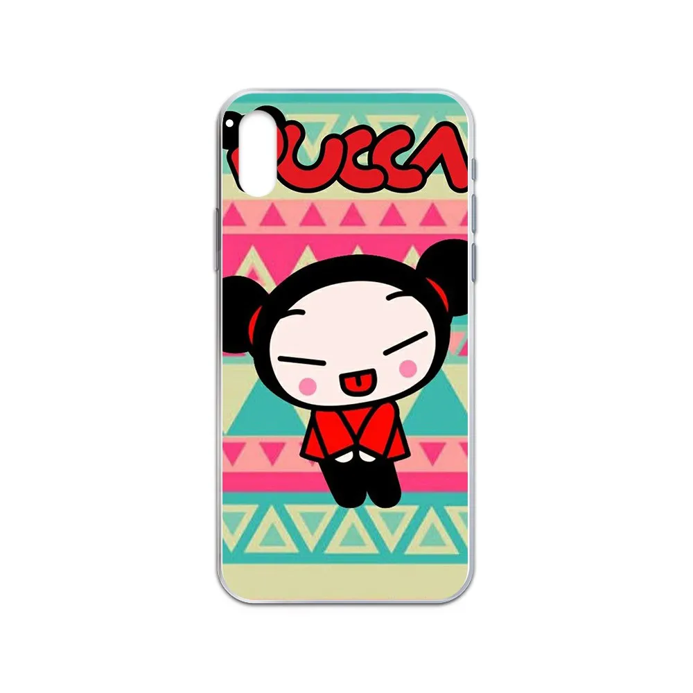 Pucca red National doll 3D Etui hoesjes Прозрачный чехол для телефона iphone 4 4S 5 5C 5S 6 6S PLUS 7 8 X XR XS 11 PRO SE