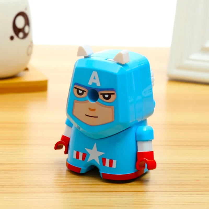 Прекрасный мультфильм "Marvel" Бэтмен точилка для карандашей классический дизайн студента прекрасный рукоятка Механическая точилка для карандашей