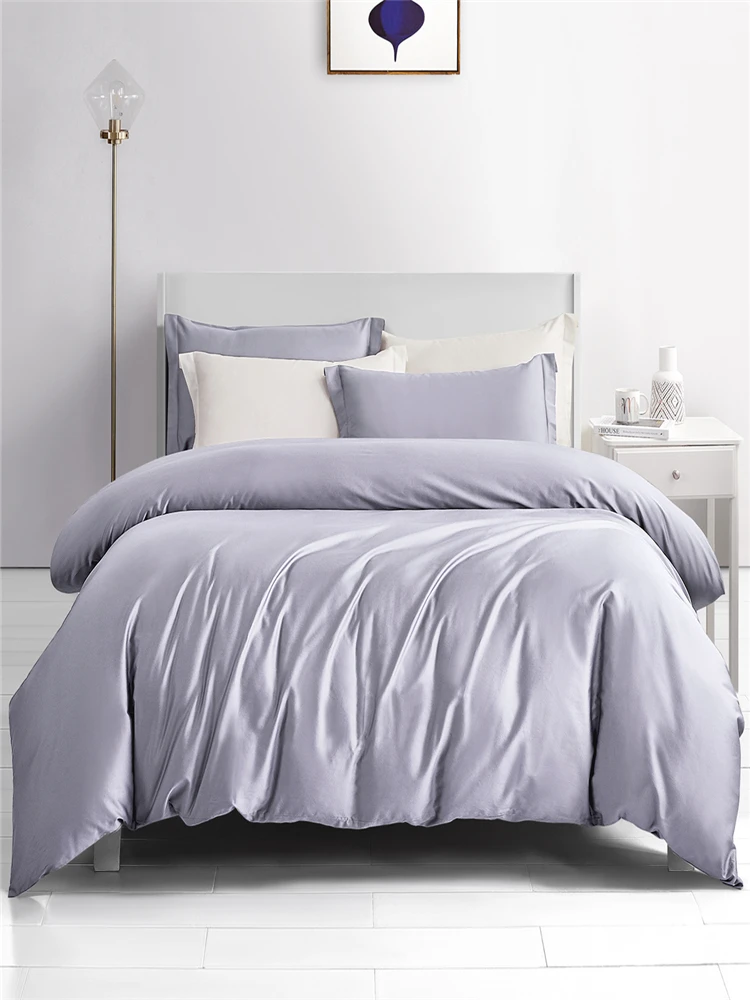 Хлопковое стеганое одеяло мягкое шелковое постельное белье однотонное удобное