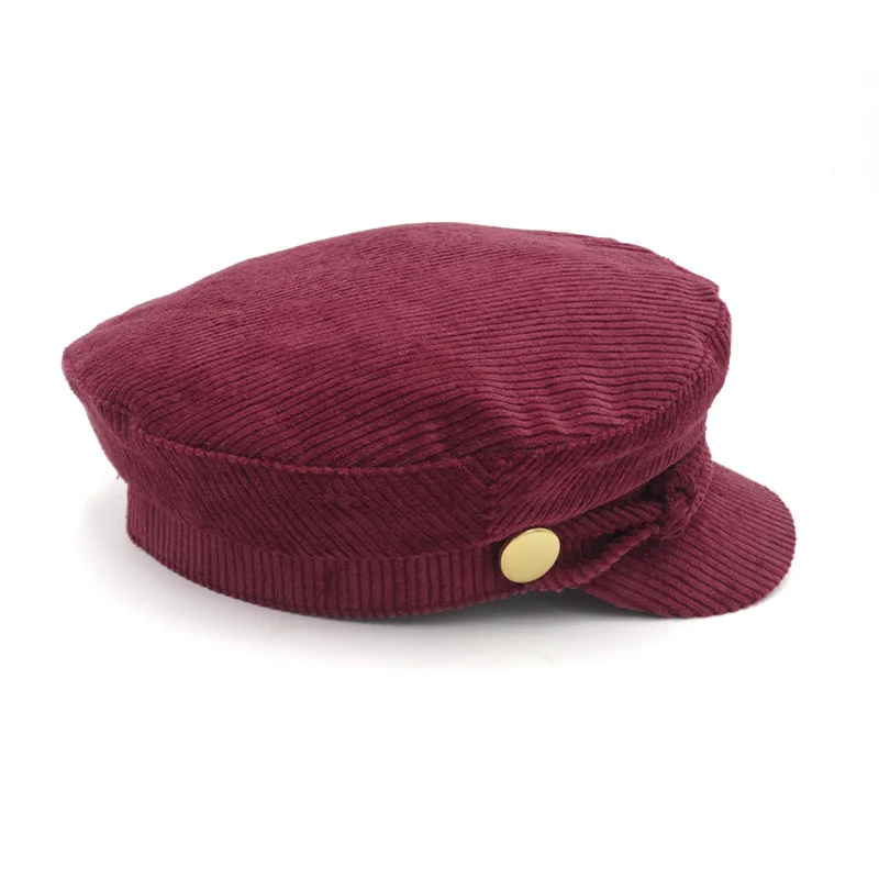 Женские однотонные кепки Newsboy винтажные удобные теплые Классические Кепки цвета