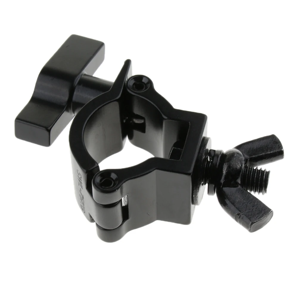 

Pack of 2 Aluminum 75kg Load Truss Light Mount Clamps Hooks DIY, Black