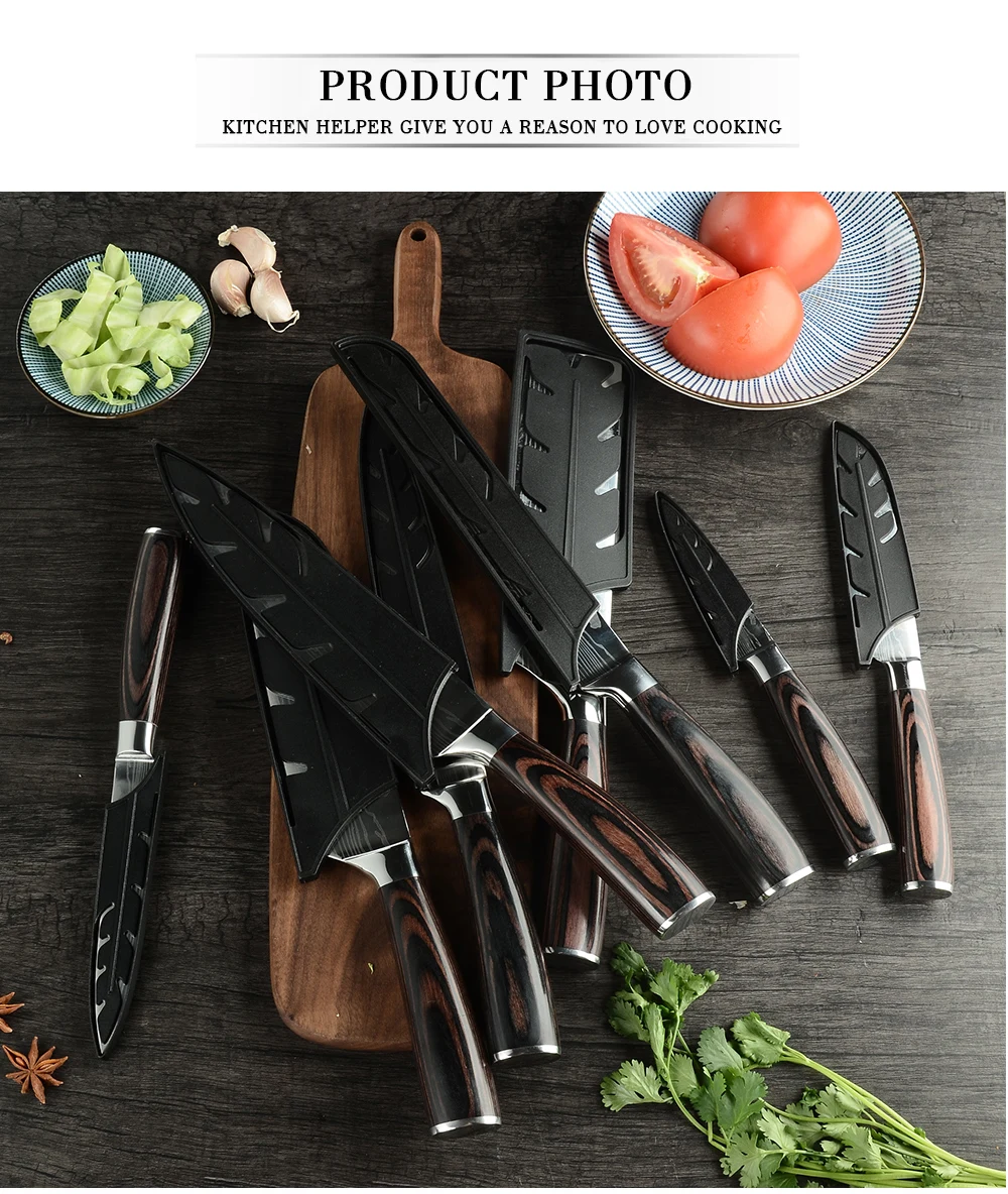 Qing универсальные ножи 5 дюймов кухонный нож из нержавеющей стали Западный стейк