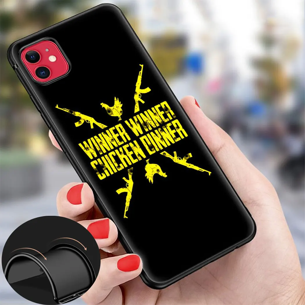 Playerunknown's Battlegrounds PUBG Soft Silicon phone Case for iPhone 11Pro Max Xr Xs X 6 6S 7 8 Plus 5 5S SE Cover | Мобильные