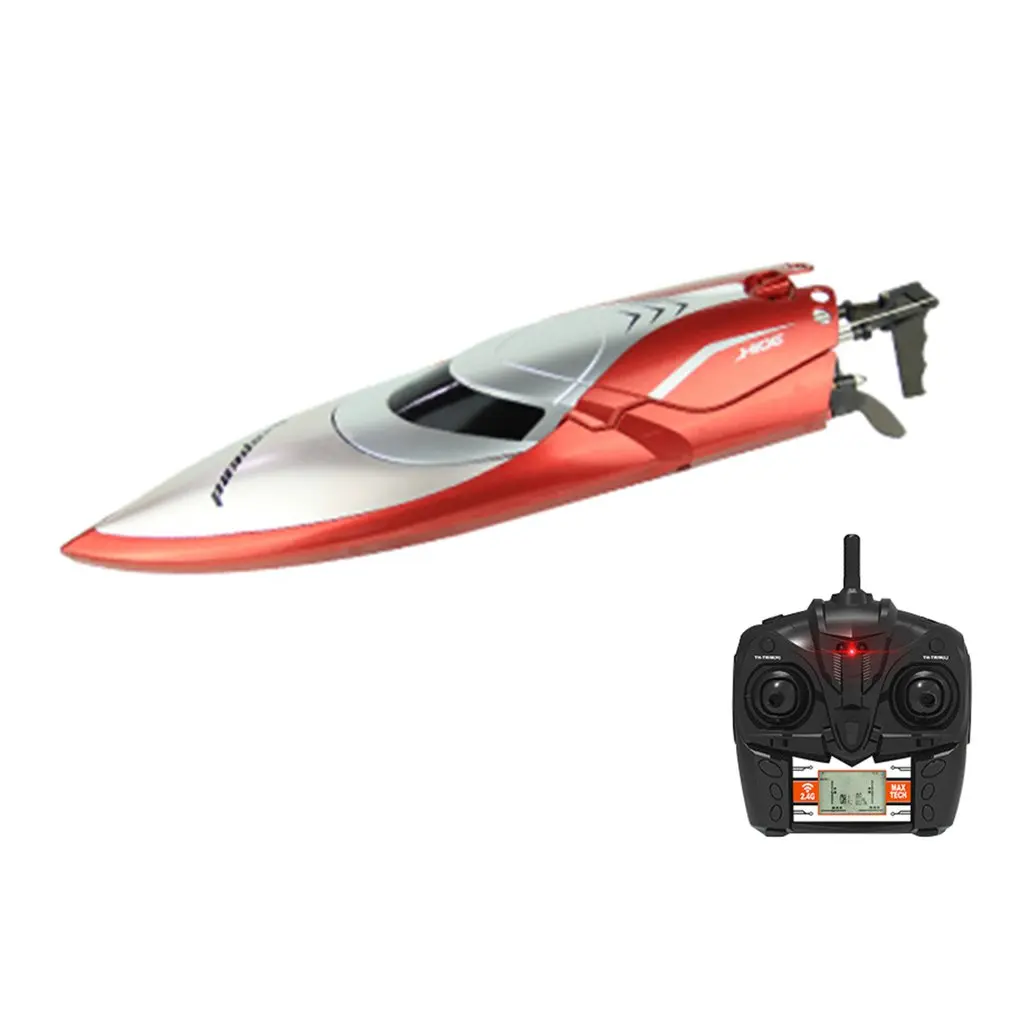 

High Speed Racing Boat Model H106 2.4G 150m Remote Control Distance Self Righting RC Boat Toys With LCD Screen
