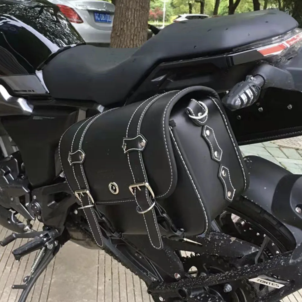 حقيبة دراجة السرج الجانبية اليمنى واليسرى مع رف تثبيت قوس ل ZONTES ZT310V 125-G1 125-G2 G1-G155 125G