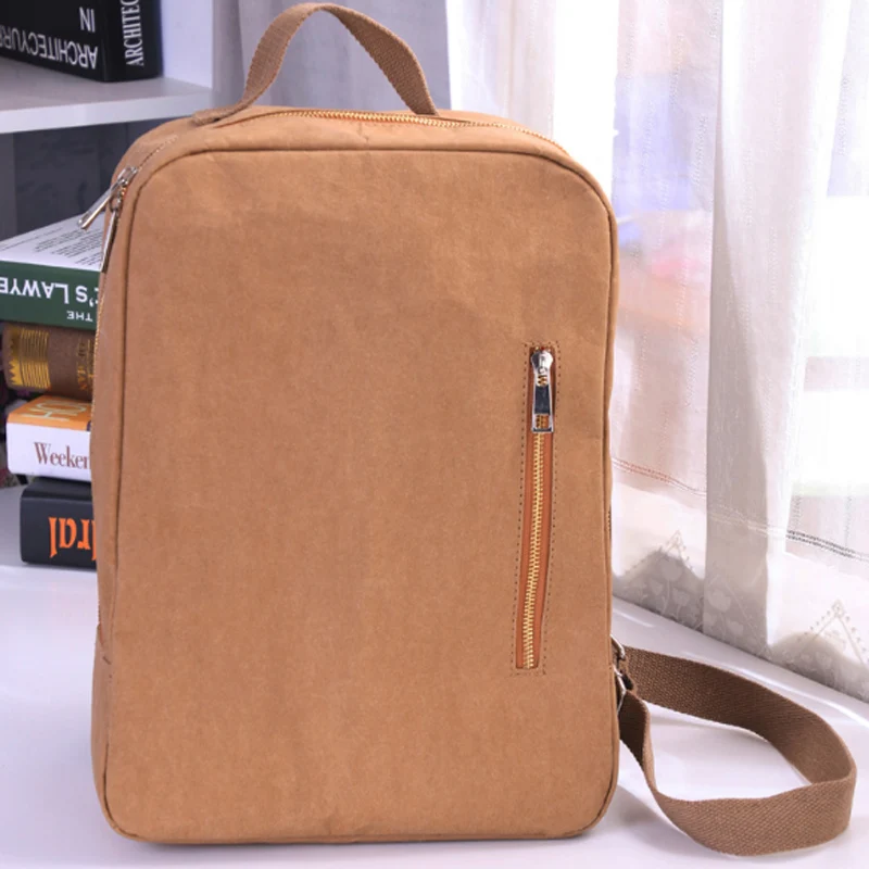 

High Quality Unisex Backpack New Kraft Paper Student School Bag Multifunctional Large Capacity Leisure Backpack