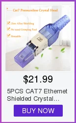 50 компл. rj45 разъем Cat7 костюм из трех предметов Ethernet кабель Lan кабель адаптер Rj45 разъем Cat7 сетевой позолоченный 8P8C