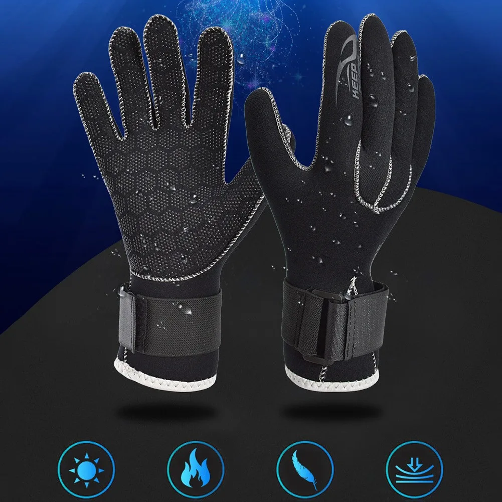 

Diving Gloves Neoprene Swimming Gloves Snorkeling Equipment Anti Scratch Keep Warm Wetsuit Material Winter Swim Spearfishing