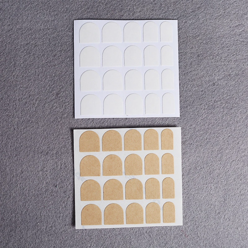 200pcs/постельное белье набор накладных ногтей Двусторонняя Стикеры клей