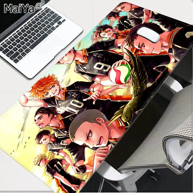 

Maiya Hot Sales Anime Haikyuu gamer play mats Mousepad Free Shipping Large Mouse Pad Keyboards Mat