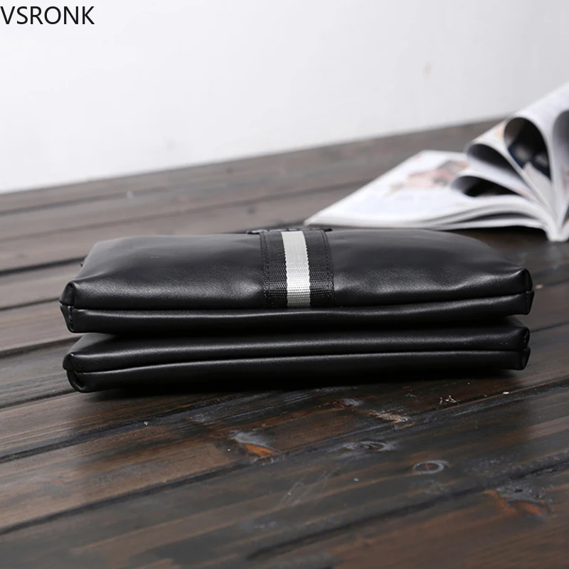 

Brand Men Clutches Bags High Quality Pu Leather Business Purse Handbags Fashion New Man Wallets Designer Phone Coin Pocket Male