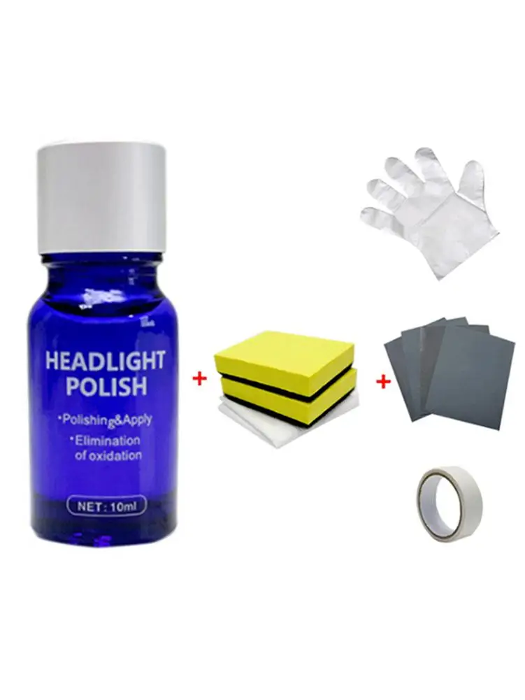 10 мл ремонт фар автомобиля флюид покрытием Кристалл инструмент|Шлифовальная