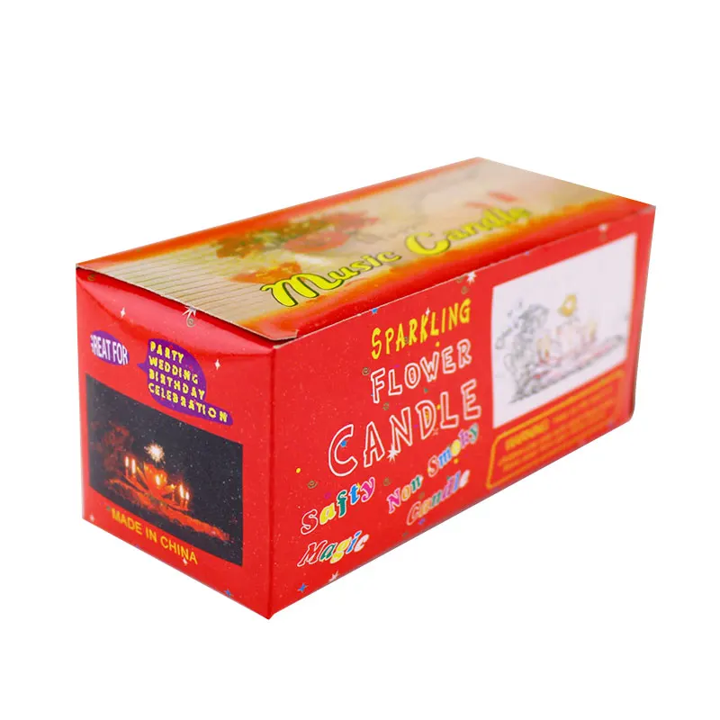 Праздничные музыкальные свечи в виде цветка лотоса для торта на день рождения