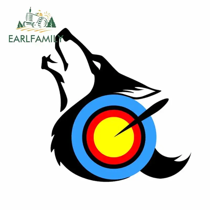 EARLFAMILY 13 см x 12 7 для ноутбука с изображением волка|Наклейки на автомобиль| |