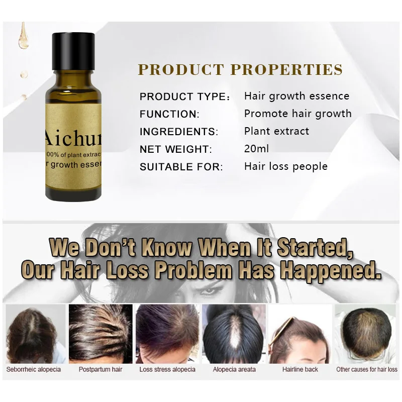 

20ml Powerful Hair Growth Essential Oil Treatment Preventing Hair Loss Care Products SOYW889