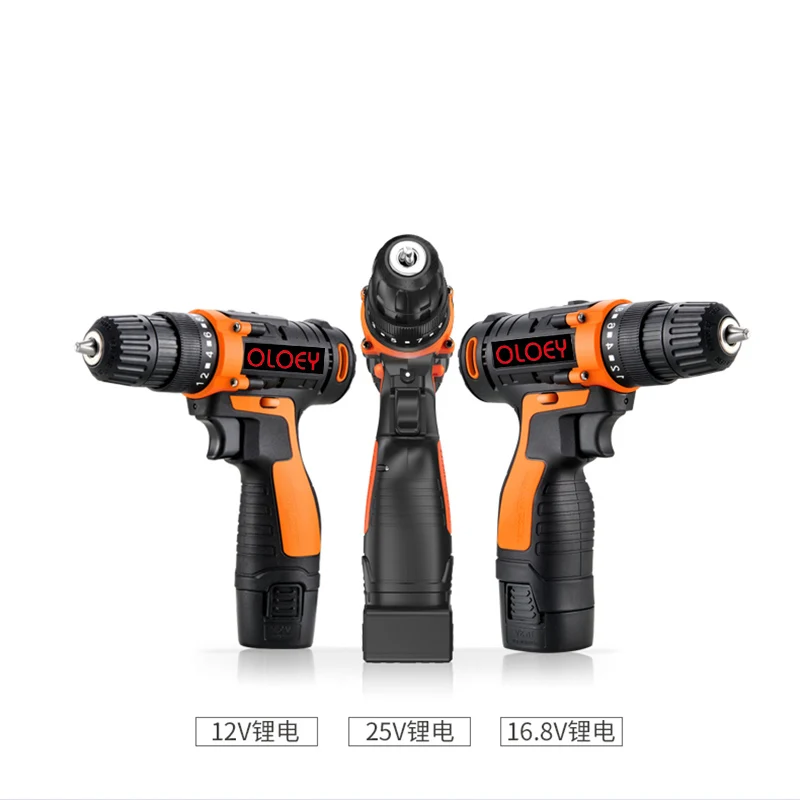 Электрический шуруповерт Аккумуляторная дрель с литиевым аккумулятором гаечный