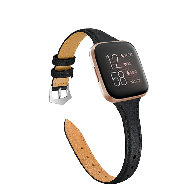 Для Fitbit Versa Smart Watch кожаный ремешок 22 мм для часы 2 Lite универсальный | Электроника