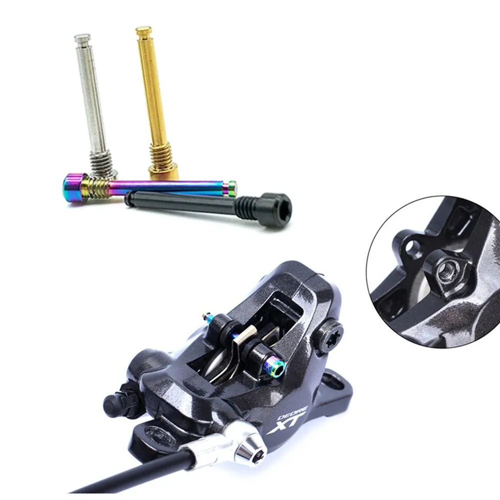 

M4 Titanium Alloy Bike Disc Brake Caliper Bolts Screws For MTB Bike With Threaded Oil Dishes BiCycle Parts