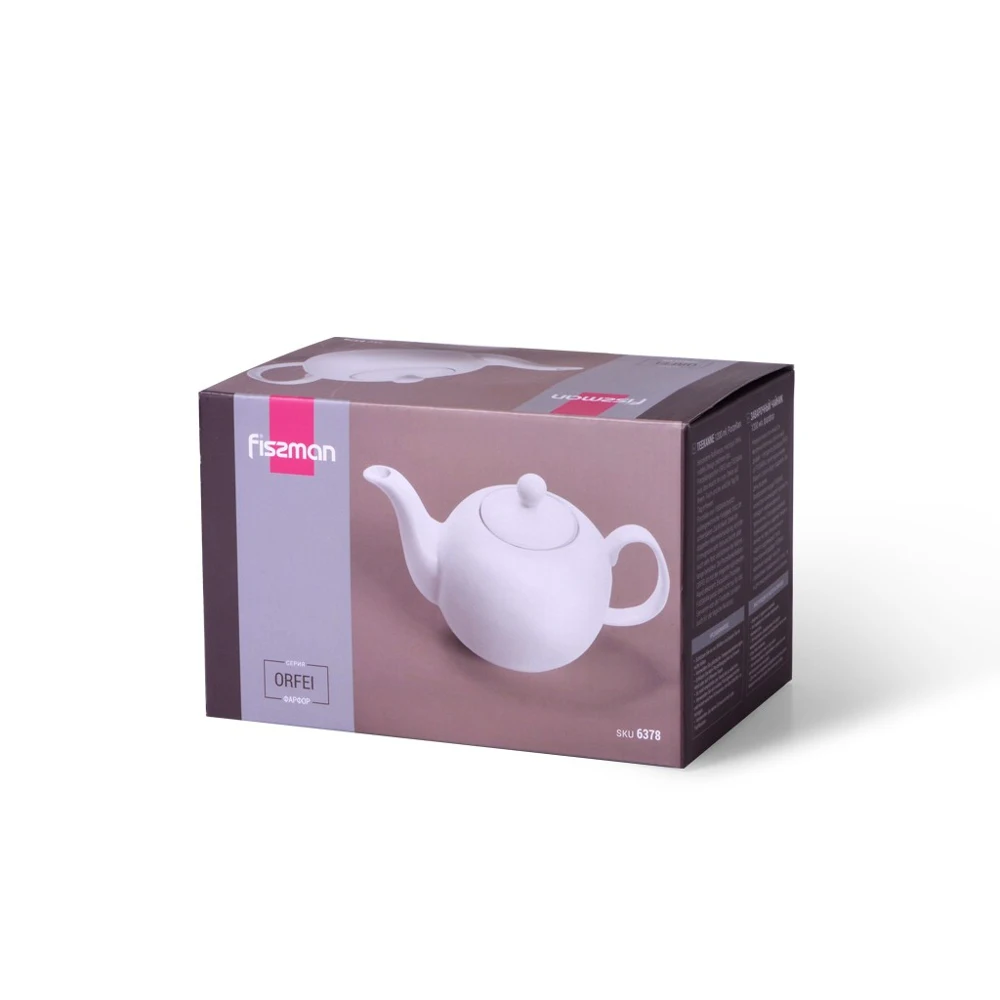 Фарфоровый чайник ORFEI FISSMAN 1200 мл | Дом и сад