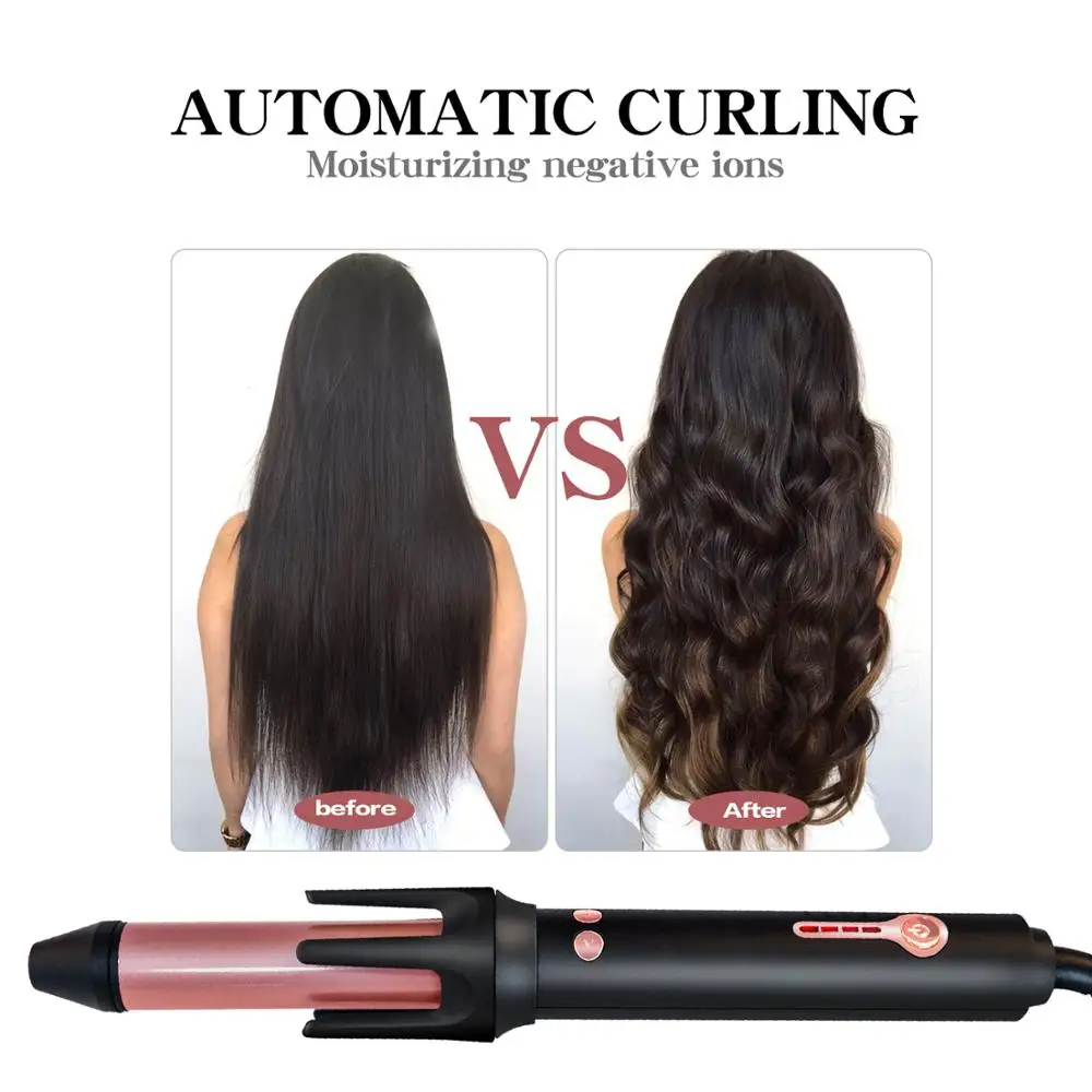 

Wave Hair Curlers Automatic Curling Iron Professional Hair Iron Corrugation Curls Hairstyles and Tools Rotating Styling Wand