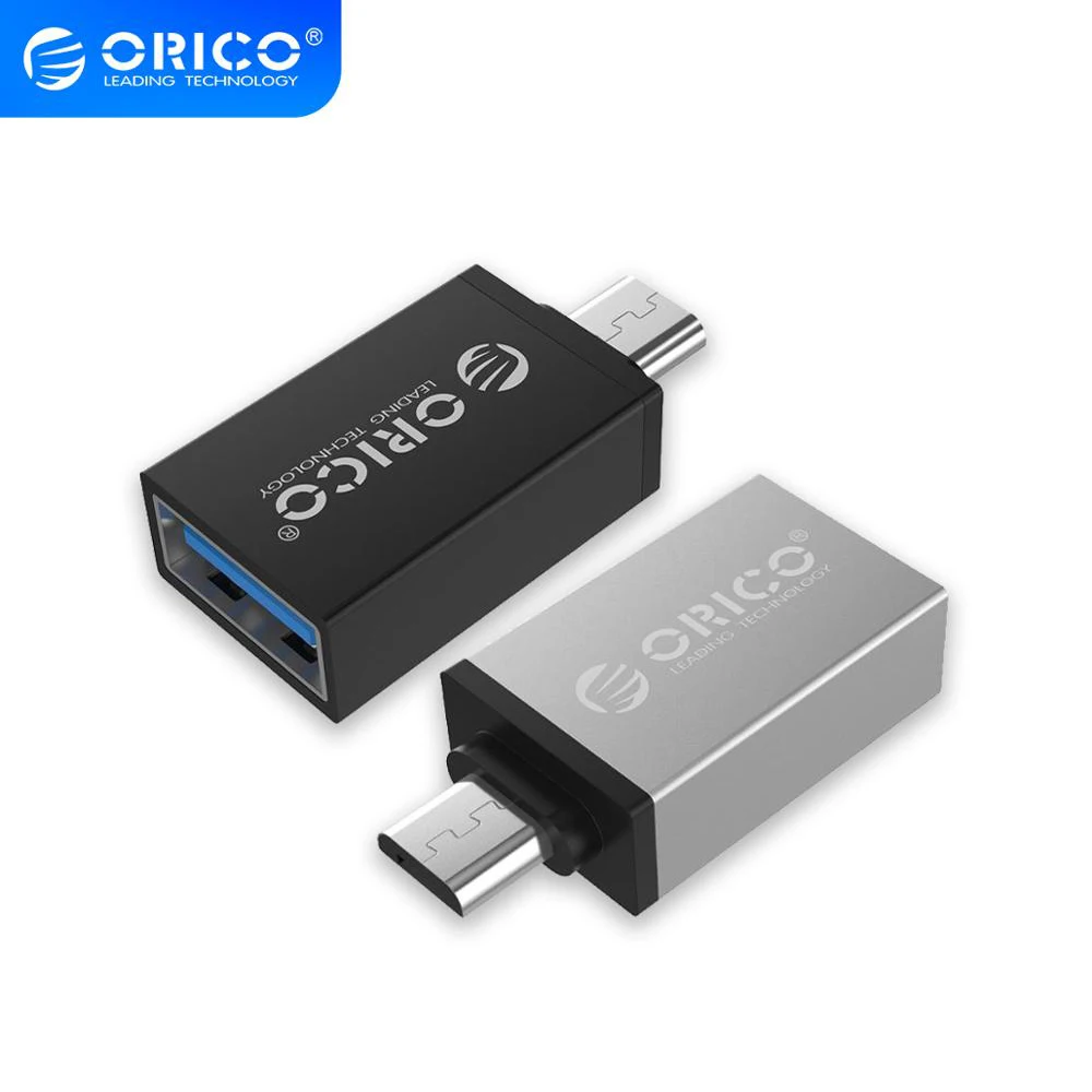 Адаптер ORICO OTG Micro B к USB 3 0 Конвертор USB3.0 5Gpbs адаптер из алюминиевого сплава