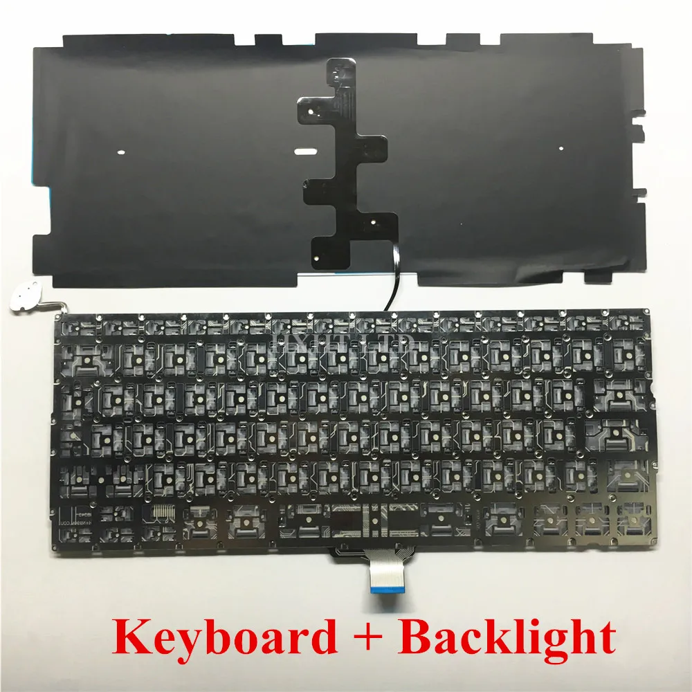 A1278 UK Клавиатура с подсветкой для Macbook Pro 1" A1278 Клавиатура ноутбука Великобритании английская модель 2009 2010 2011 2012 год - Цвет: KB with BL