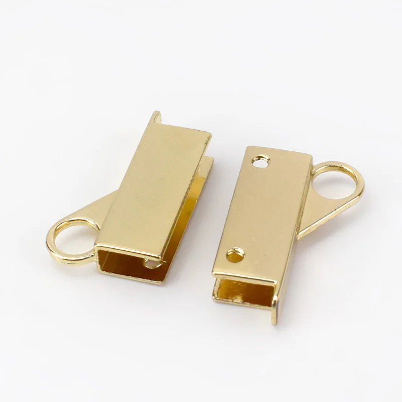 lightgold 2/5 пар Высокое качество сумка боковой зажим с металлическими пряжками и винт Сумки из натуральной кожи ремень ручки соединительные крючки сумка вешалка застежка-сделай сам кожевенное ремесло - Цвет: lightgold