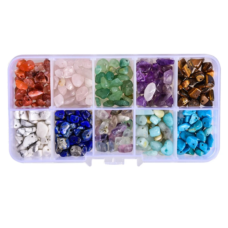 

Gemstone Beads, Irregular Chips Stone Beads Assorted Loose Beads Crystal Energy Stone Healing Power for Jewelry Making