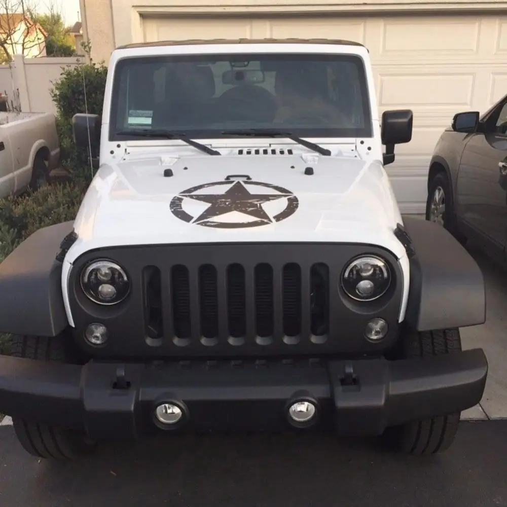 Армейская звезда Графический виниловый Стайлинг автомобиля окно двигатель