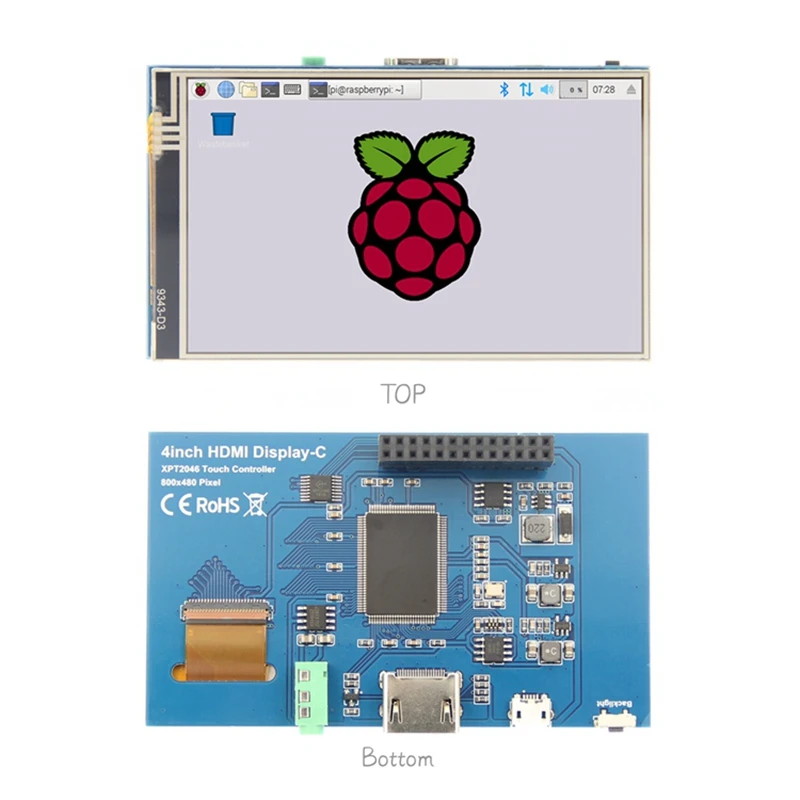 4 0 дюймов ЖК HDMI пресс экран дисплей TFT панель модуль 480x320 для Raspberry Pi 4B 3 Model B/B