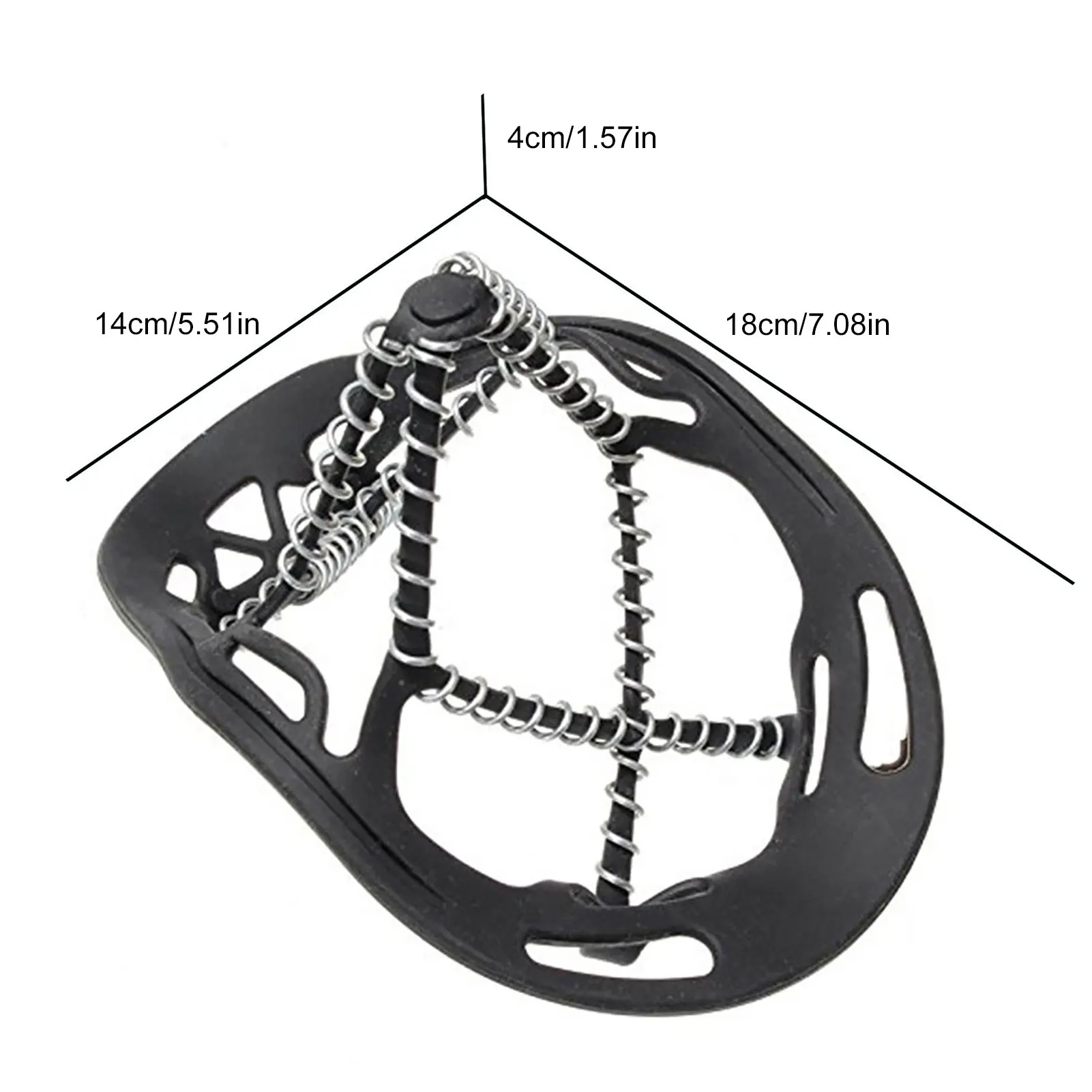 

1 Pair Traction CleatsNon-slip Crampons Ice Grip Ice Snow Route Camping Outdoor Sports Shoe Cover Walk Ice Crampon Shoe Covers