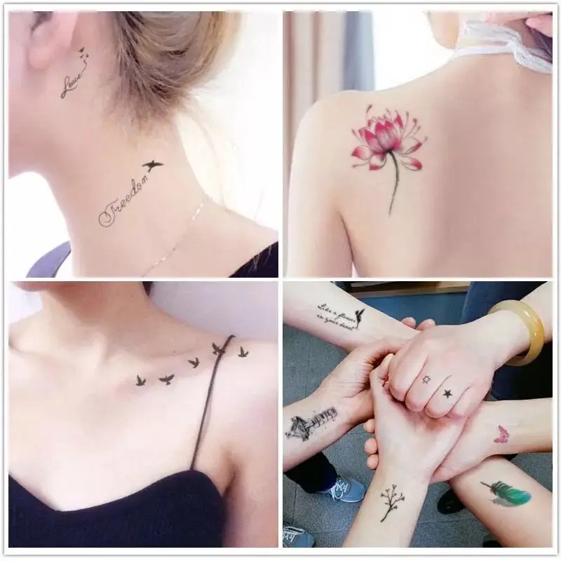 

30PCS Breathable Durable Temporary Waterproof Sticker Hand Body Tattoo Stickers for Decorative