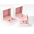 Розовыйсинийзеленый Творческий кольцо коробка предложение ожерелье упаковочная коробка подвесной Ящик Контейнер для серег брошь чехол подарок ко Дню Святого Валентина