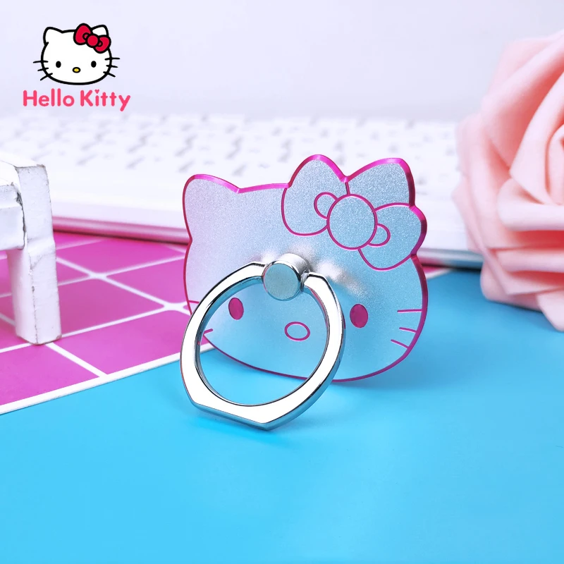 

Hello Kitty cute metal ring bracket mobile phone universal desktop lazy ring buckle sticker female