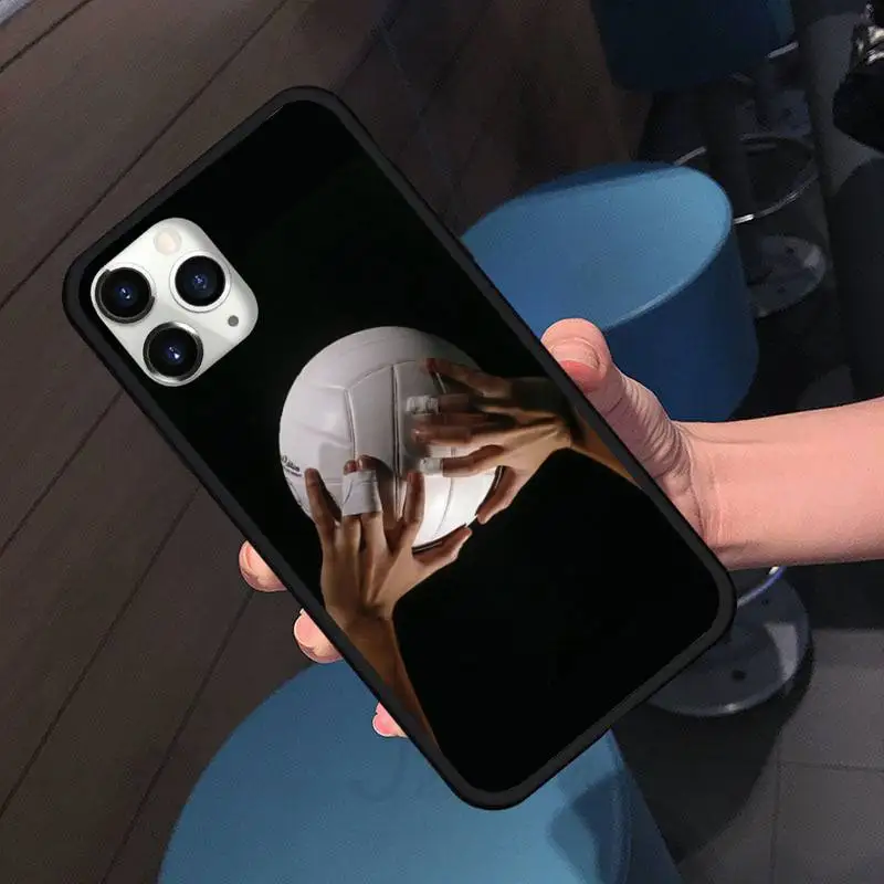 

Volleyball Painted aesthetic painting Phone Case for iPhone 11 12 pro XS MAX 8 7 6 6S Plus X 5S SE 2020 XR Soft silicone