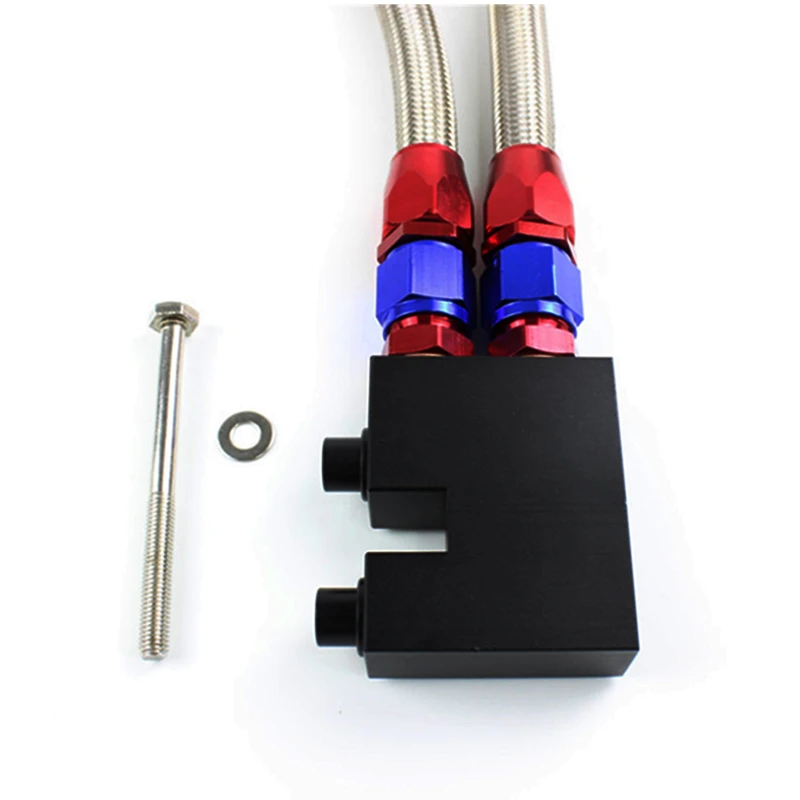 For BMW N54 N55 135i 335i Z4 Oil Adapter 19 Rows Radiator AN10 Engine Cooler OC-UOL19-7SL | Coolers