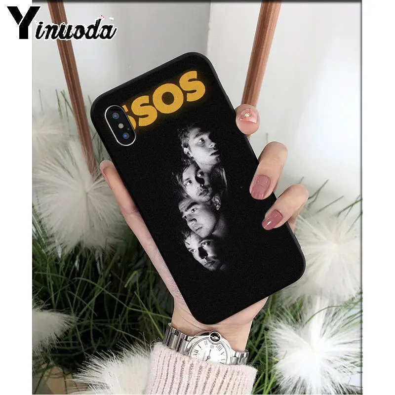 A3 Yinuoda 5SOS 5 секунд лета ТПУ Мягкие аксессуары для телефонов Чехол для iPhone X XS MAX 6 6S 7 7plus 8 8Plus 5 5S XR - Цвет: A3