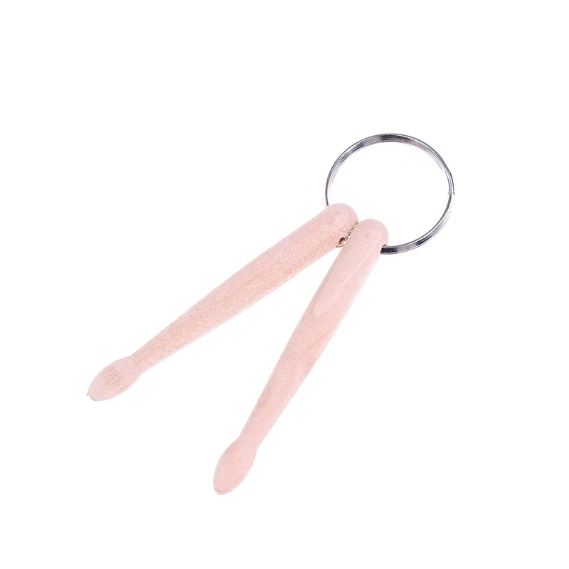 

Mini Drumsticks Keychain Beech Drum Sticks Percussion Music Gift