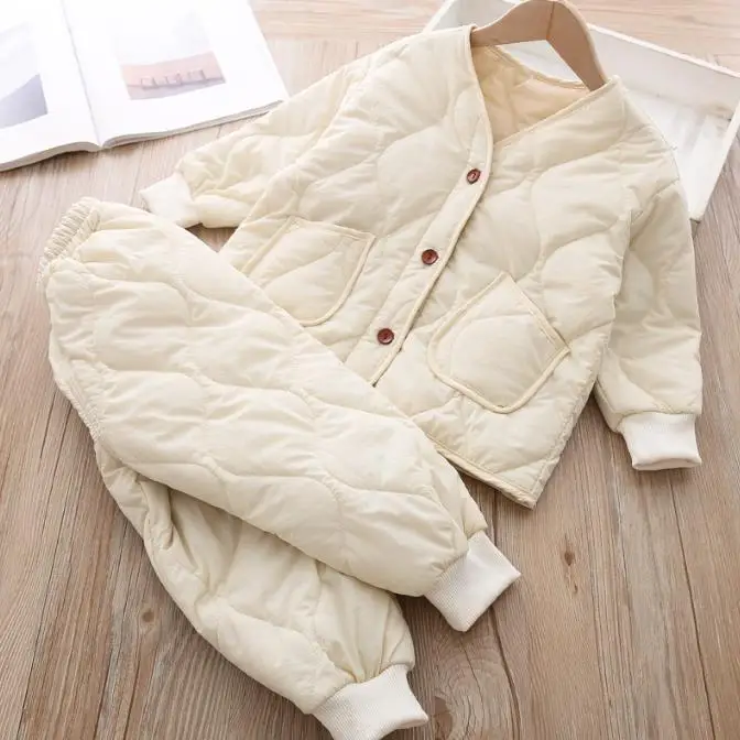 picture color Одежда для маленьких девочек зимний костюм новая модная куртка, пальто, костюмы для детей, парка пуховые Комплекты Одежда для детей зимний костюм - Цвет: picture color