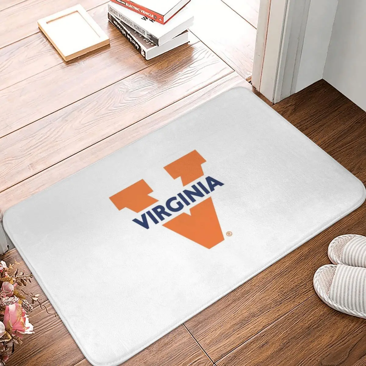 

University Of Virgina Athletic Doormat Carpet Mat Rug Polyester PVC Non-Slip Floor Decor Bath Bathroom Kitchen Living Room 40x60