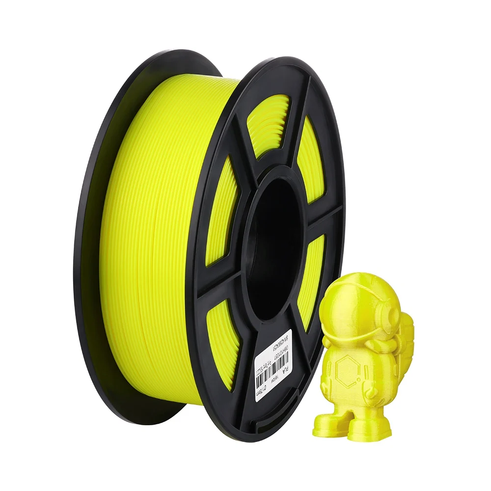 ANYCUBIC PLA Филамент 1,75 мм пластик для 3d принтера 1 кг/рулон аккуратная катушка без запутывания печати гладкий материал для печати - Цвет: Цвет: желтый