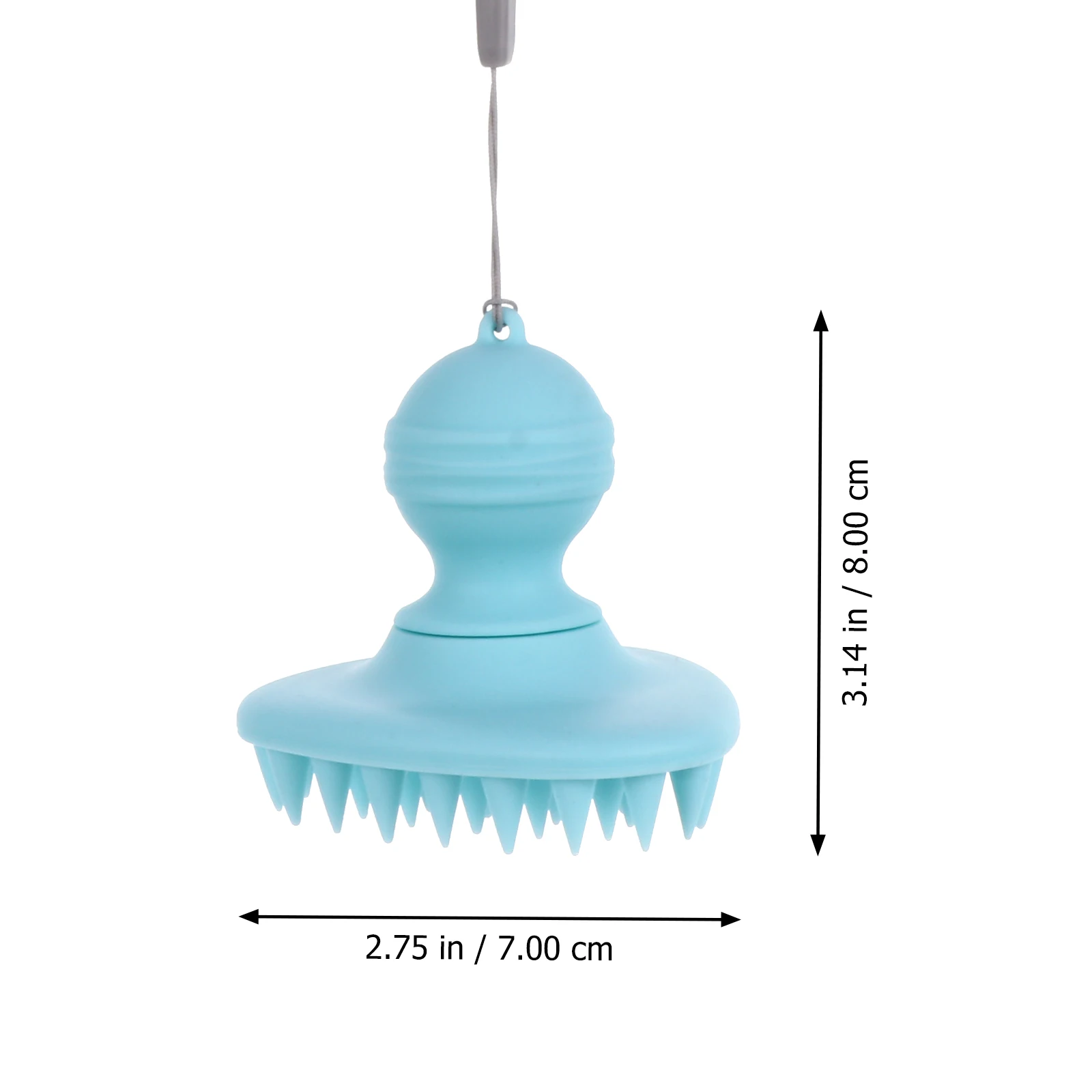 

2Pcs Head Massage Brushes Hair Scalp Massagers Silicone Washing Head Brushes Meridian Brushes Head Massage