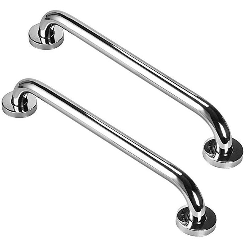

Hot Sale 2 Pack 12 Inch Shower Grab Bar, Stainless Steel Bathroom Grab Bar, Shower Handle, Bathroom Balance Bar, Safety Hand Rai