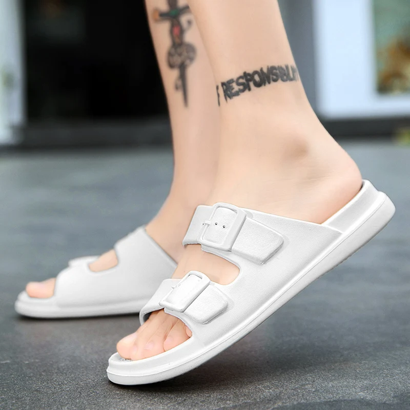 

Men Beach Slippers Woman Fashion Summer Casual Sandals Male Flat Outdoor Slippers EVA Injection Shoes Unisex Anti-slip Sandals