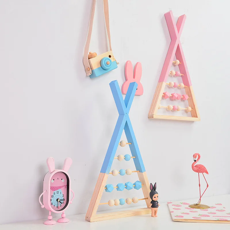 Питомник из натурального дерева в скандинавском стиле Abacus с бусинами детские