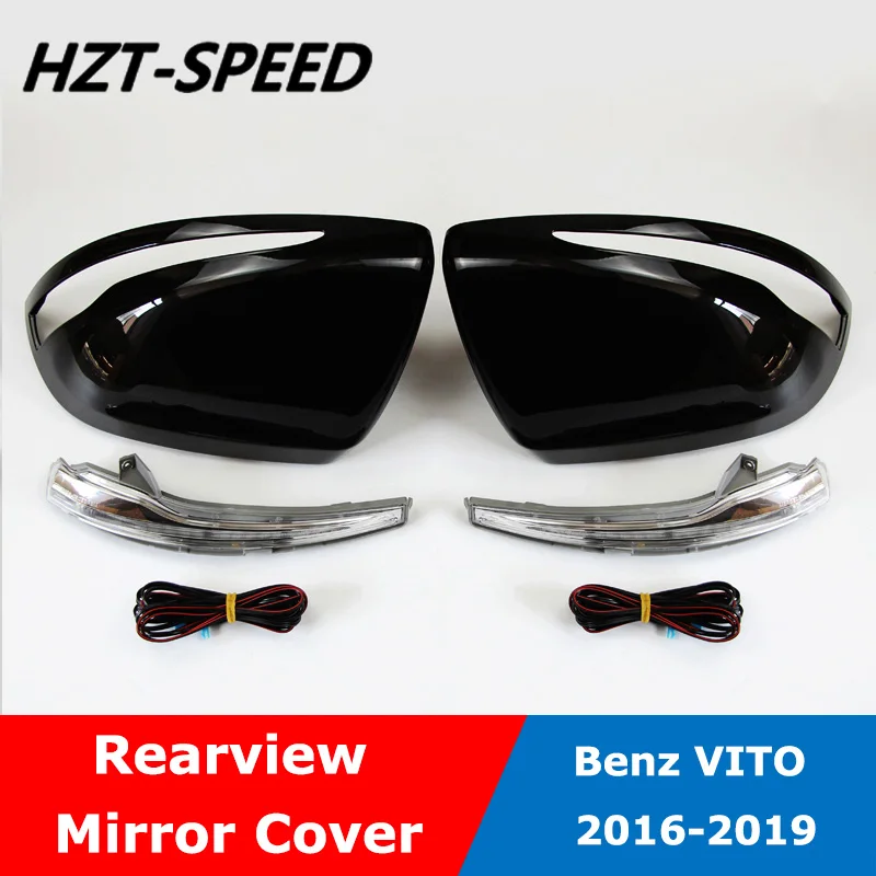 High Quality ABS Black White Silver Color Rear View Mirror Cover For Mercedes Benz VITO 2016-2019 | Автомобили и мотоциклы